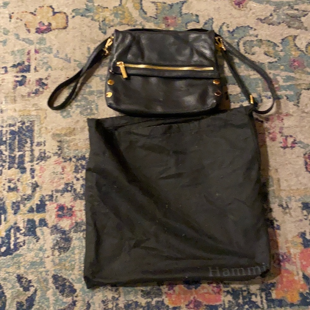 Classic black and gold hammitt if you ever wanted a hammitt purse it’s the one